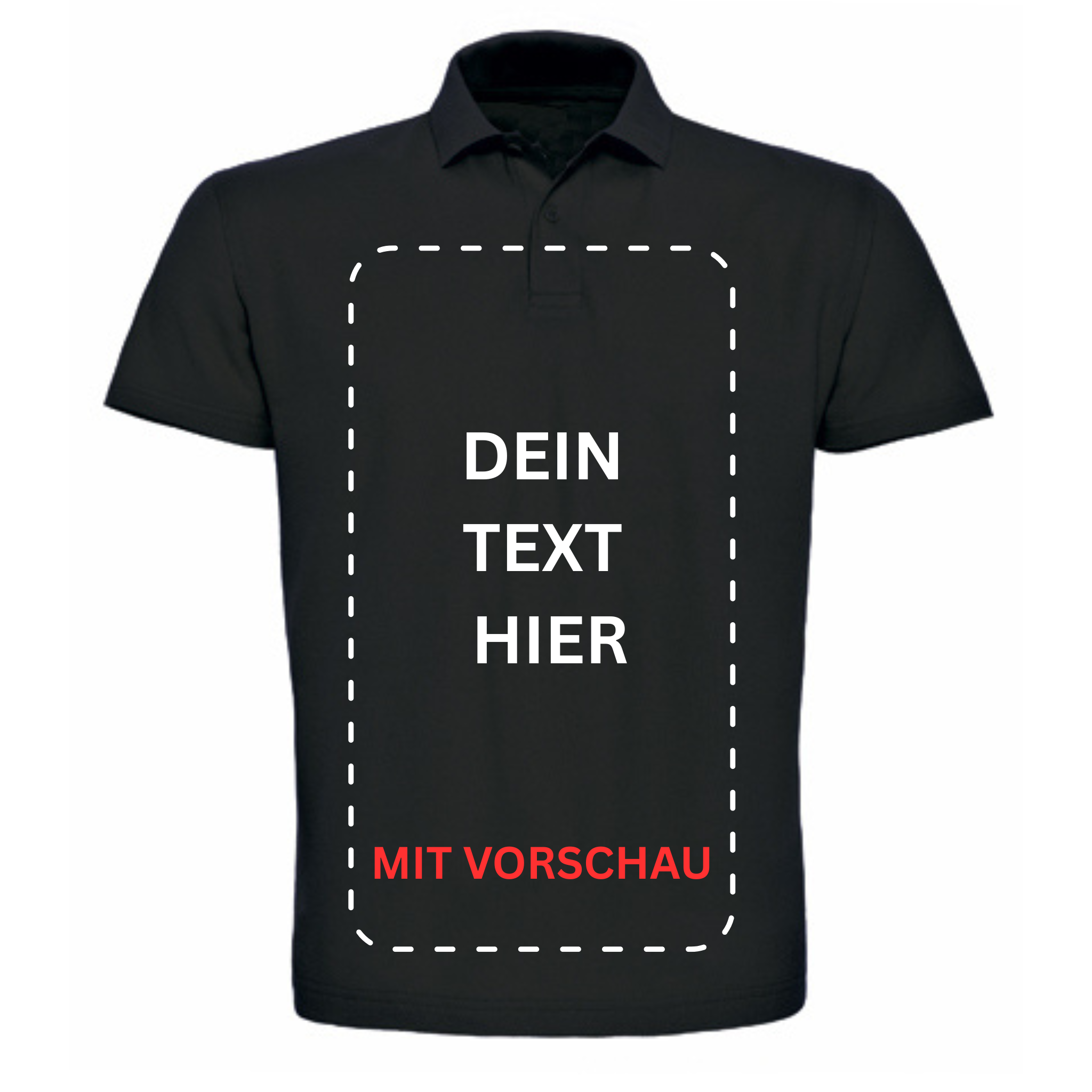 Personalisiertes Polo Shirt mit Textaufdruck | Unisex - DaliDesign