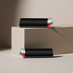 Personalisierte Feuerzeuge bedruckt - Schwarz (BIC® Maxi J26)