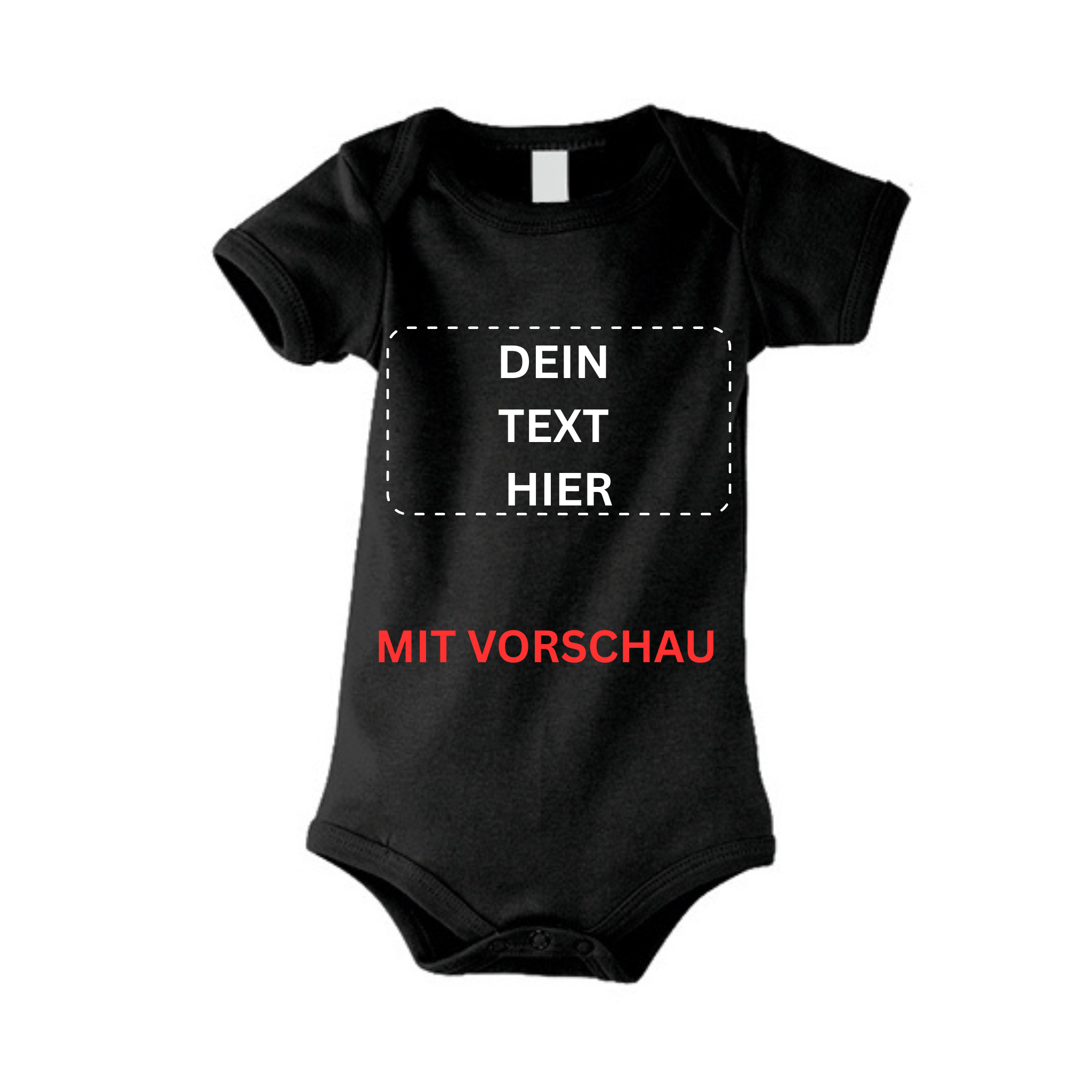 Personalisiertes Baby Body Strampler Babykleidung Wunschtext | Unisex - DaliDesign