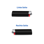 Personalisierte Feuerzeuge bedruckt - Schwarz (BIC® Maxi J26) - DaliDesign