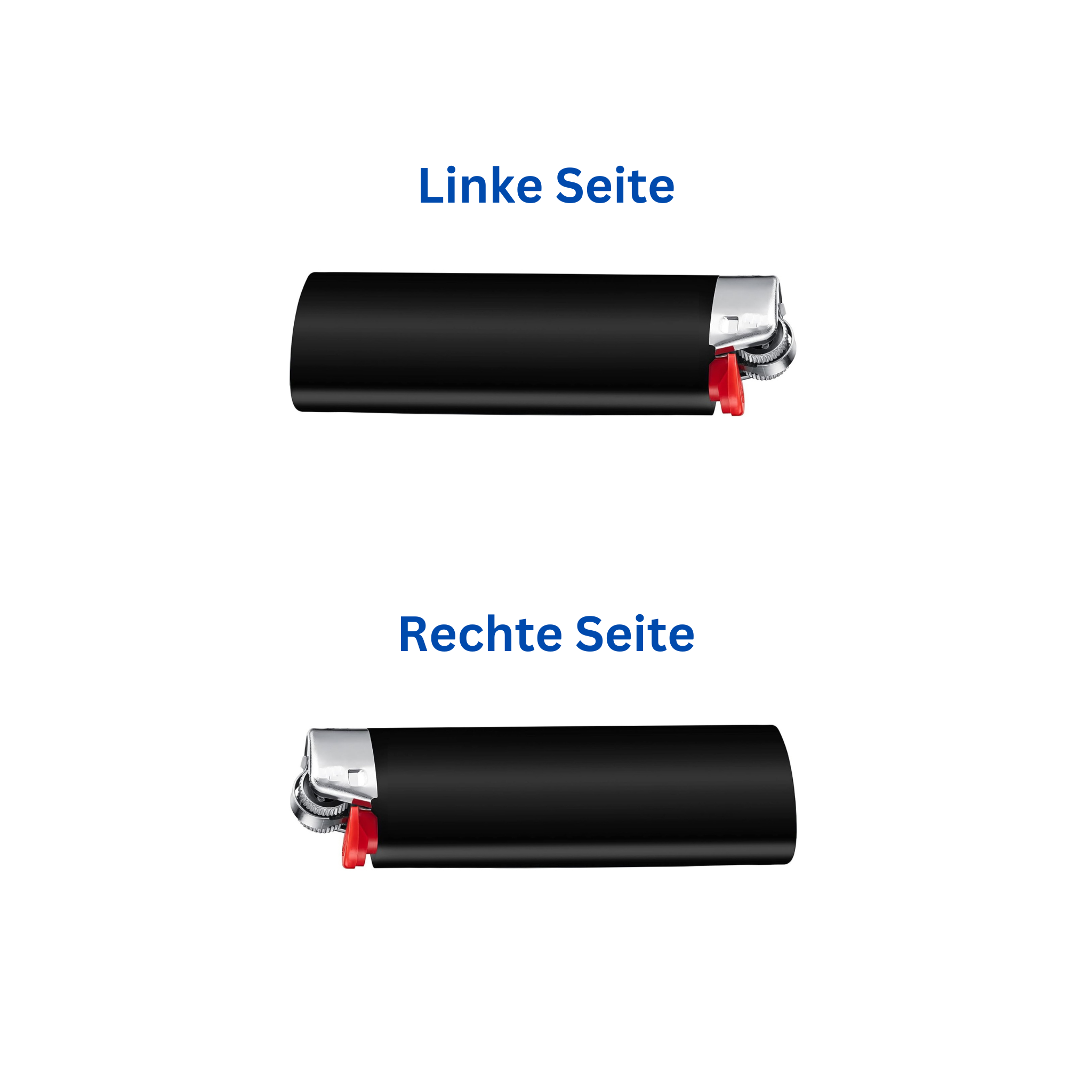 Personalisierte Feuerzeuge bedruckt - Schwarz (BIC® Maxi J26) - DaliDesign