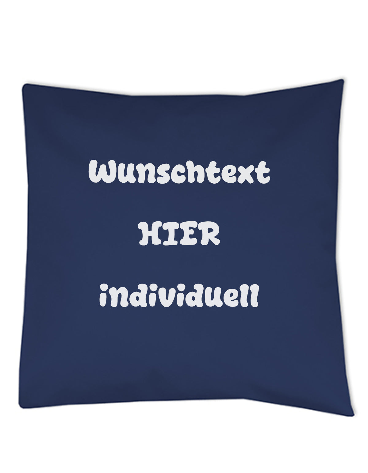 Personalisierter Kopfkissenbezug – Wunschtext | Dekokissen 40x40cm - DaliDesign