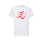 Happy Valentine´s Day T-Shirt weiss rot schwarz - Geschenk Valentinstag - DaliDesign