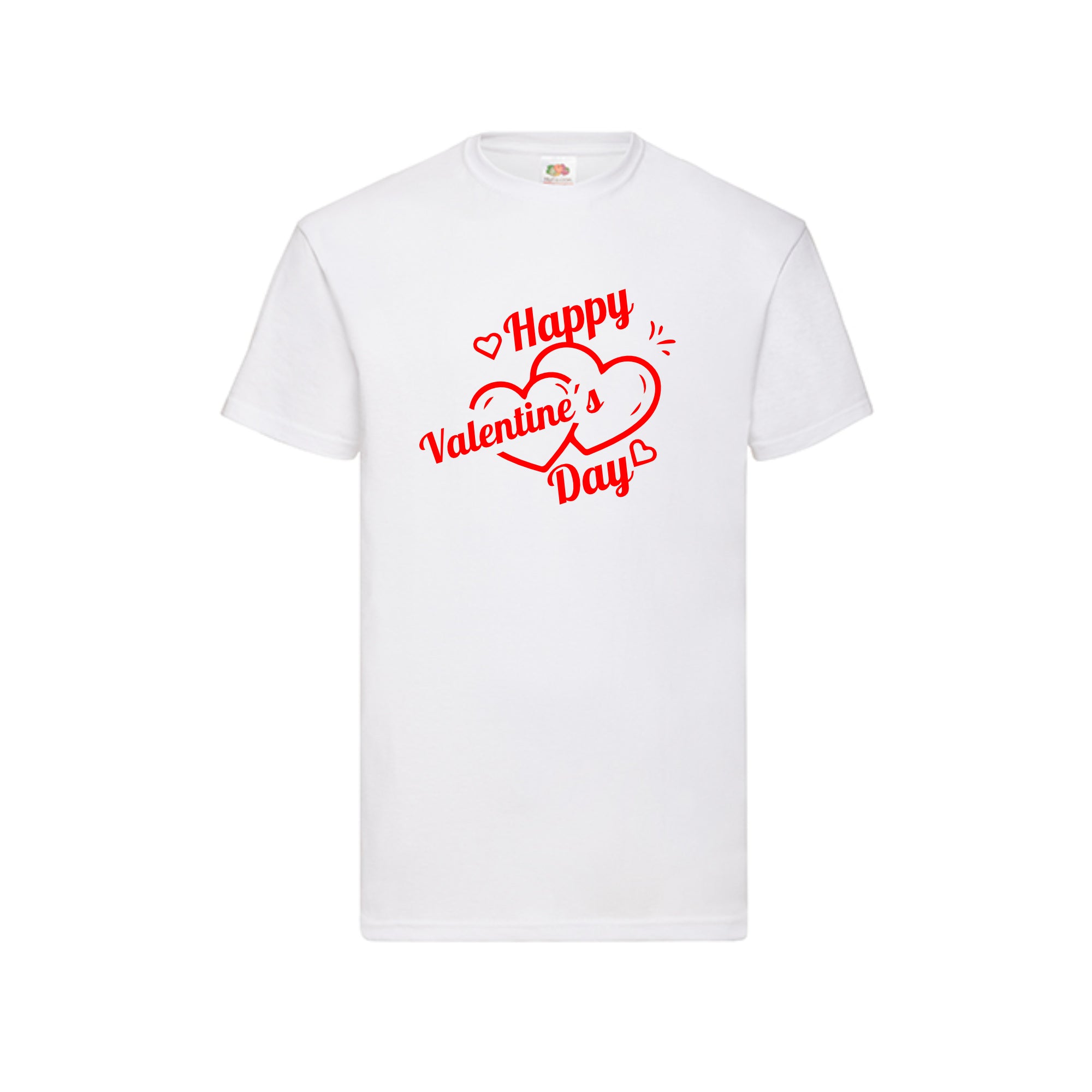 Happy Valentine´s Day T-Shirt weiss rot schwarz - Geschenk Valentinstag - DaliDesign