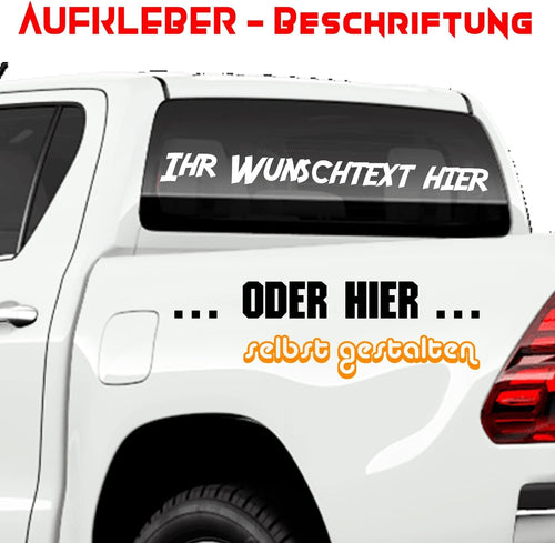 Wunschaufkleber selbst gestalten ab 10cm bis 150cm - DaliDesign