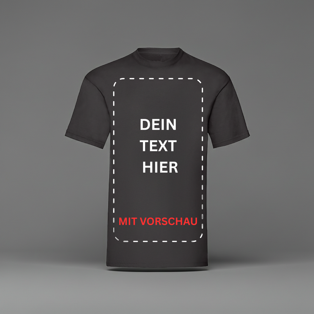 Personalisiertes T-Shirt mit Textaufdruck | Unisex