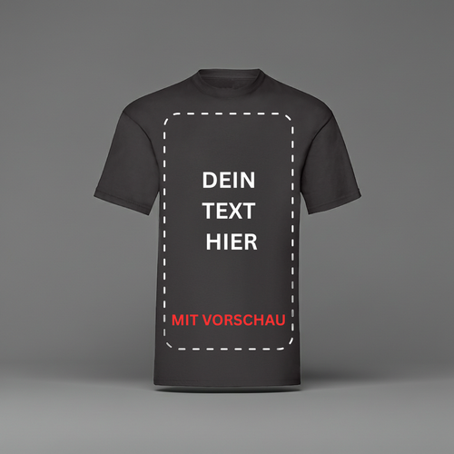 Personalisiertes T-Shirt Unisex mit Textaufdruck - Dali Design