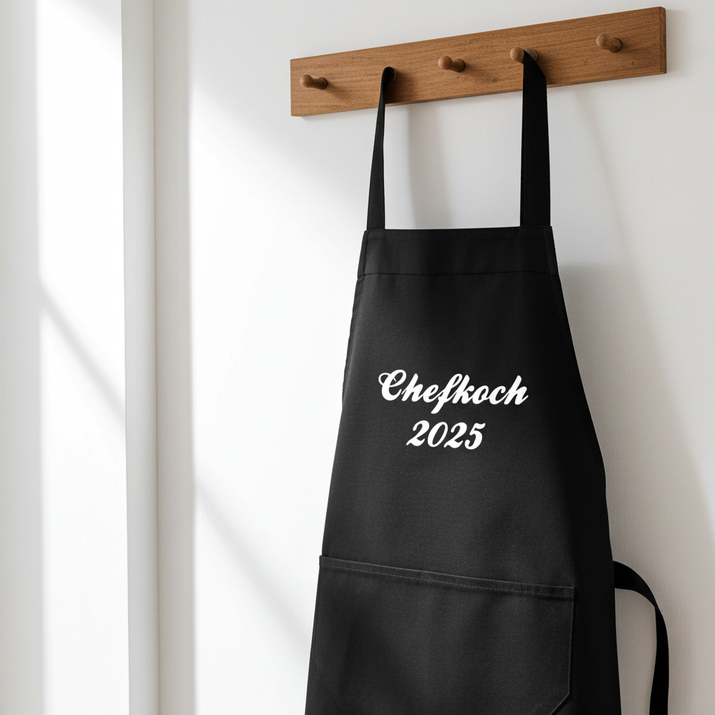 Personalisierte Kochschürze – Wunschtext | Latzschürze Unisex