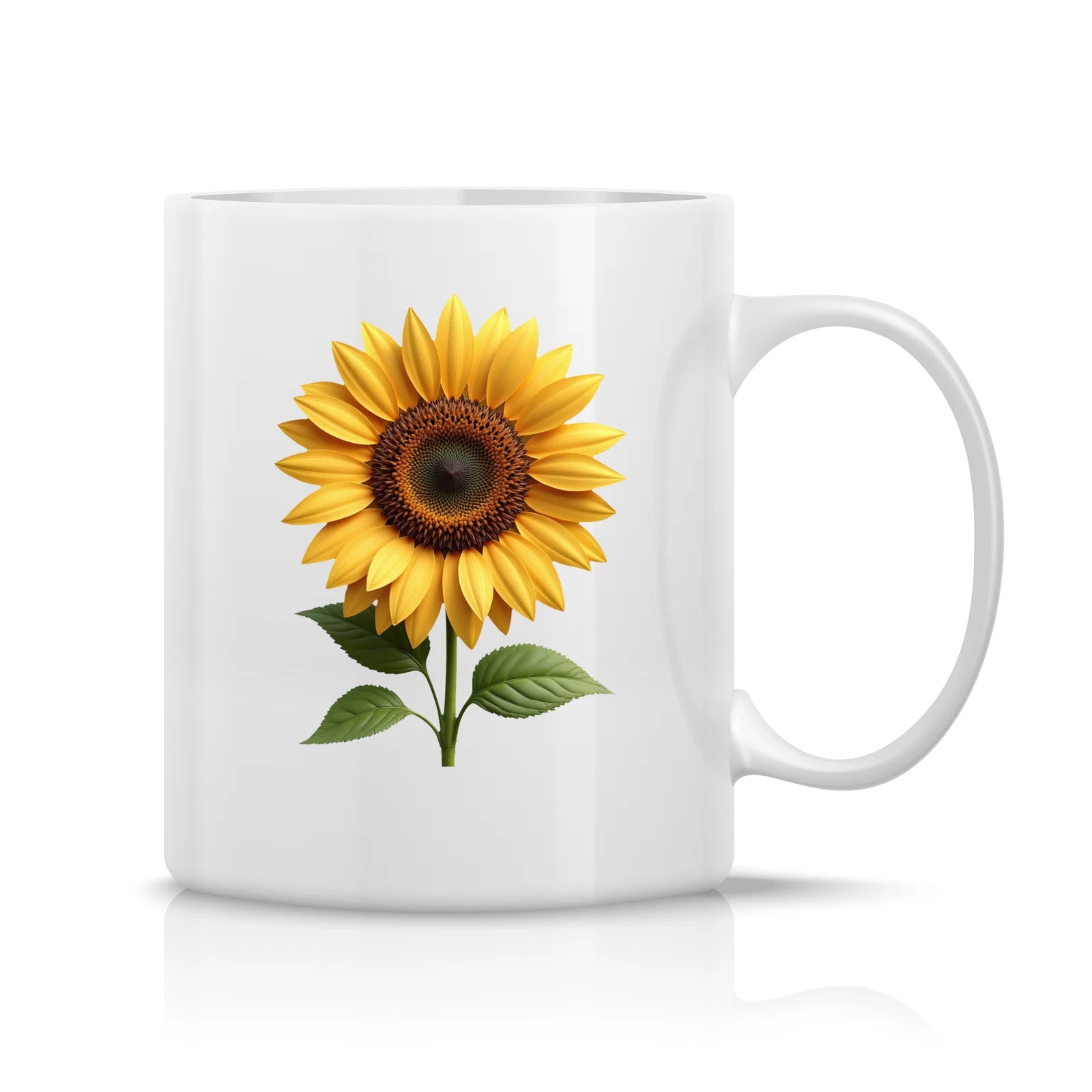 Sonnenblume freistehendes Motiv brillante Farben | UV-DTF Sticker 10cm #0029 - DaliDesign