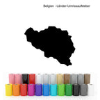 Länder-Umrissaufkleber – freistehender Plotaufkleber | 18cm groß - DaliDesign