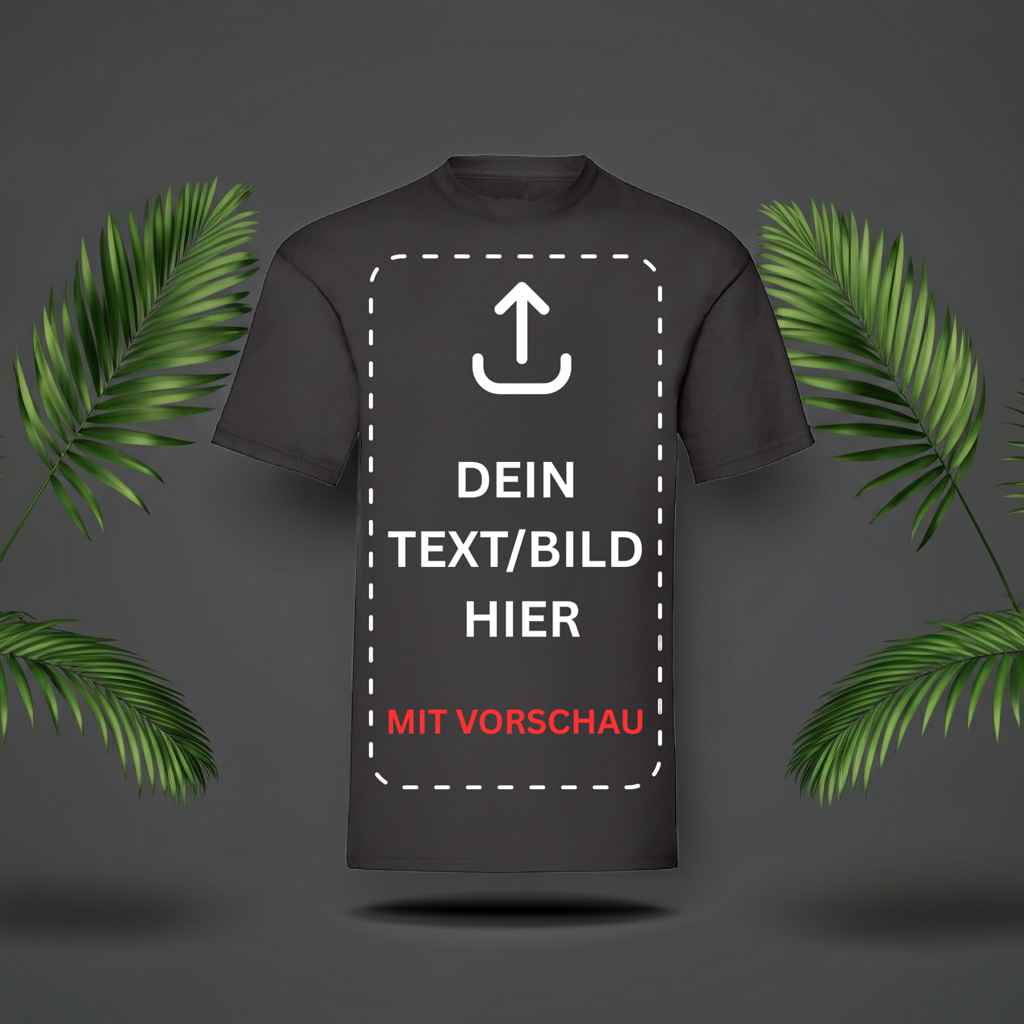 Personalisiertes T-Shirt mit Text & Wunschbild | Unisex